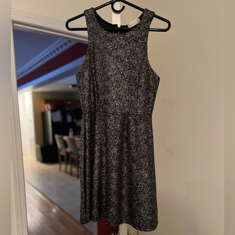 Altar'd State Sleeveless Shimmer Dress